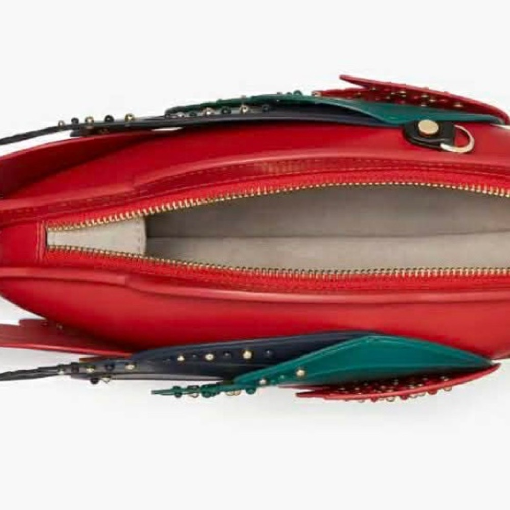 Kate Spade Rio Parrot Crossbody Bag - Retail $458 NWT RARE Novelty - Picture 3 of 10